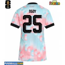 Belgien Nathan Ngoy #25 Auswärtstrikot Frauen WM 2026 Kurzarm